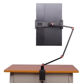 FeeLazy Portable Monitor Stand Tablet Holder Stand with Super Wide Clamp 3-Section Arm and Desk Clamp Kindle Stand Portable Monitor Holder 15.6 inch 18.5 inch FL15C