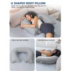 INSEN Reading Pillow, Back Pillow for Sitting in Bed for