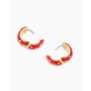 gorjana - Banks Shimmer Earrings Red - Bold drop earrings