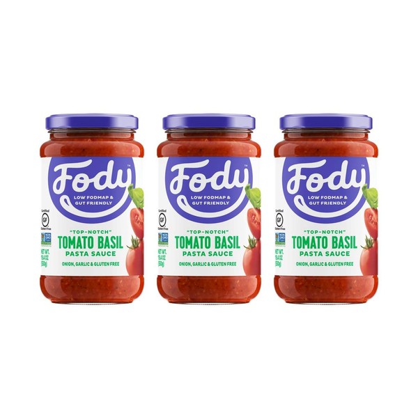 Fody Food Co, Tomato Basil Pasta Sauce, Low FODMAP and