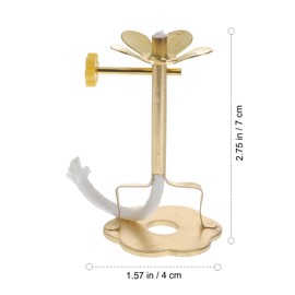 Cabilock 2Pcs Oil Lamp Floating Wick Buddhist Ghee Lamp Holder Metal Oil Cork Disc Incense Stick Holder Buddhist Altar Supplies L