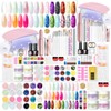 Acrylic Nail Kit with Drill and Light for Beginners Long