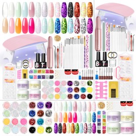 Acrylic Nail Kit with Drill and Light for Beginners Long Lasting