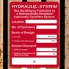 Aluminum Vertical Metal Sign Multiple Sizes Hydraulic System Automatic Sprinkler