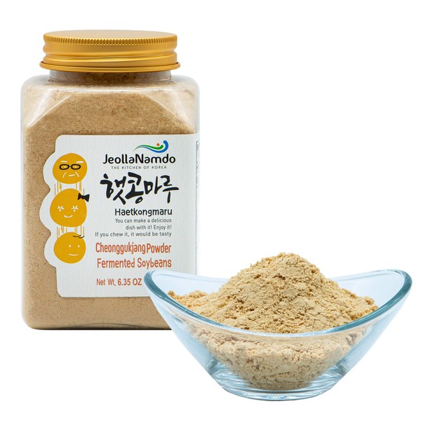 Fermented Soybean Powder [ Korean Pantry ] Traditional Cheonggukjang Recipe, Vegan, No GMO or Gluten, Origin of Natto [ JRND Foods ] 180g