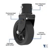 1500lbs 6" Trailer Jack Swivel Caster Replacement with Upgraded Spoked