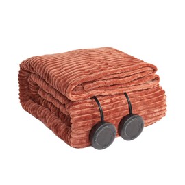 HOMISPRITE Heated Blanket Queen Size 84"x90",ETL Certification-6 Heating Levels Electric Blanket&1-10 Hour Auto Off,Heating Blanket with Dual Controller(RED)