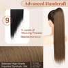 FLUFYMOOZ ponytail extension, 26 Inch Long Straight Drawstring Ponytail Synthetic