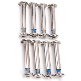 GeKLok Nut Round Head Screws, Iron Skate Wheel Bolt Set, Skate Shoes Accessories Inline Roller Axles bolts Nuts and Bolts Set
