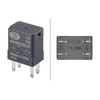 HELLA 933332571 Relay, Main Current - 12V - 4-pin Connector