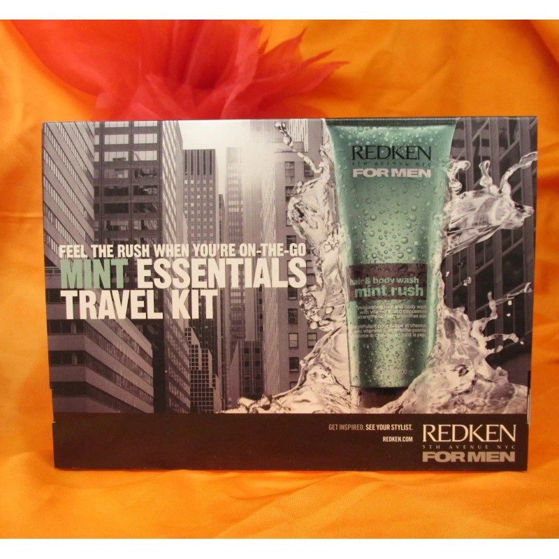 Redken For Men Mint Essentials Travel Kit x 3