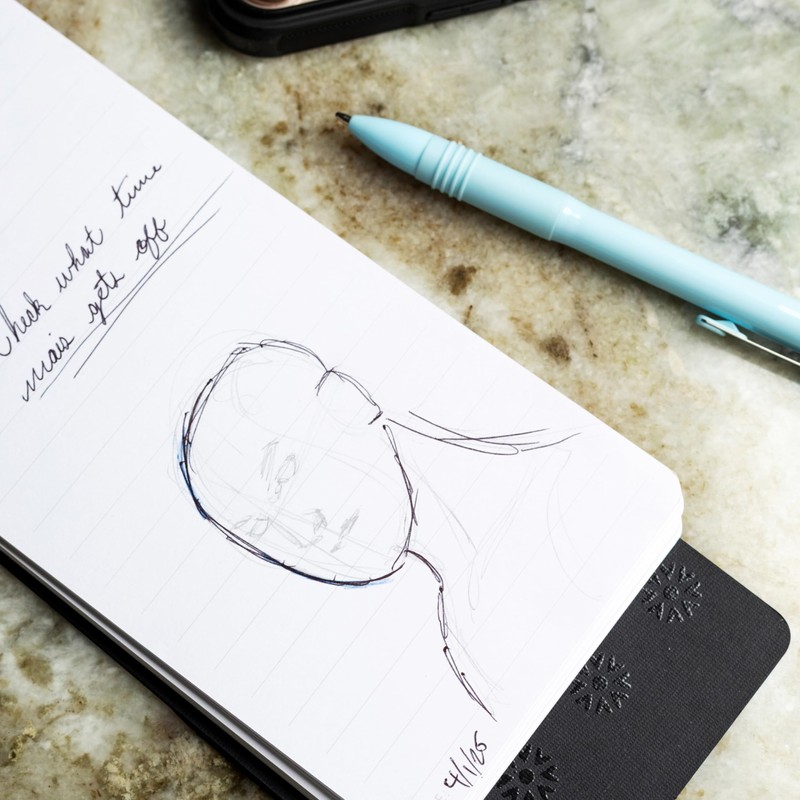Notsu Reporter's Notebooks 2-Pack | Black Pocket Spiral Reporter Notepads