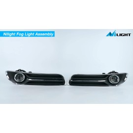 Nilight Fog Light Assembly for 2011-2014 Chrysler 300 Bumper Driving Lamps