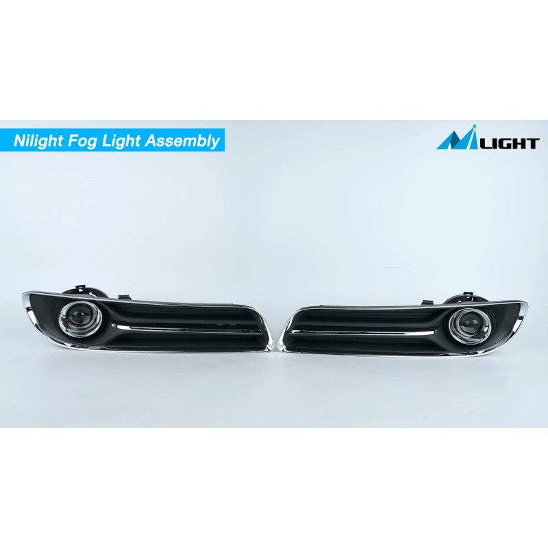 Nilight Fog Light Assembly for 2011-2014 Chrysler 300 Bumper Driving