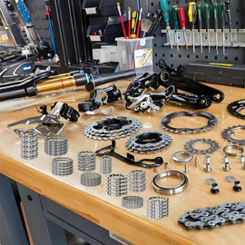 Albedel 5 Sets of 12 Kinds Bike Ball Bearing Headset Retainer Crank Caged Wheel OD 20mm to 50mm ID 11mm to 42mm 4mm to 8mm / 1/6" to 1/3" 60 pcs Repair Accessories