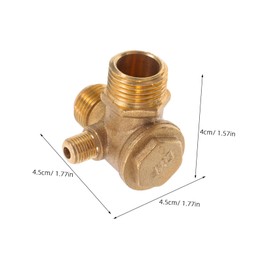 Ciieeo Air Compressor Valve Check Valve Accessory Air Compressor Check Valve Air Fittings Vacuum Valve Air Valves for Air Tanks Air Compressor Kit Air Tools for Compressor Golden Copper