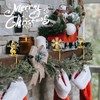 4 Pack Christmas Stocking Holders，Xmas Metal Hooks Grip Clips for