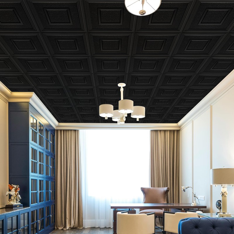 STICKGOO Drop Ceiling Tile 2ft x 2ft, Ceiling Panel High-Grade