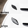 crosselec Carbon Fiber Engine Hood Vent rain Eyebrow Guard Cover