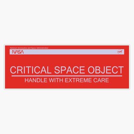 NASA Critical Space Object Item Label Sticker Bumper Sticker Vinyl Decal 5"