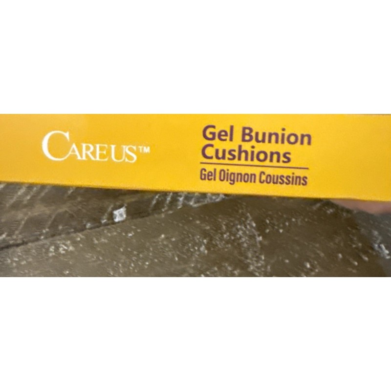 Careus Gel Bunion Cushions For Bunion Discomfort-1pk of 4 Cushions-NEW-S