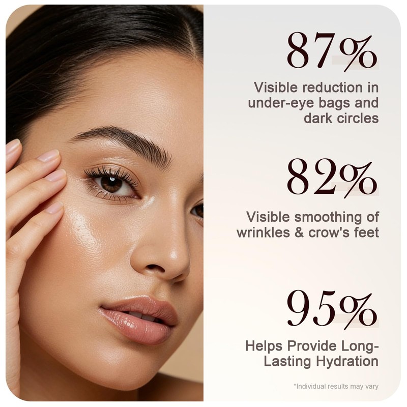 Cooling Brightening Roller Ball, containing caffeine, niacinamide, and triple collagen