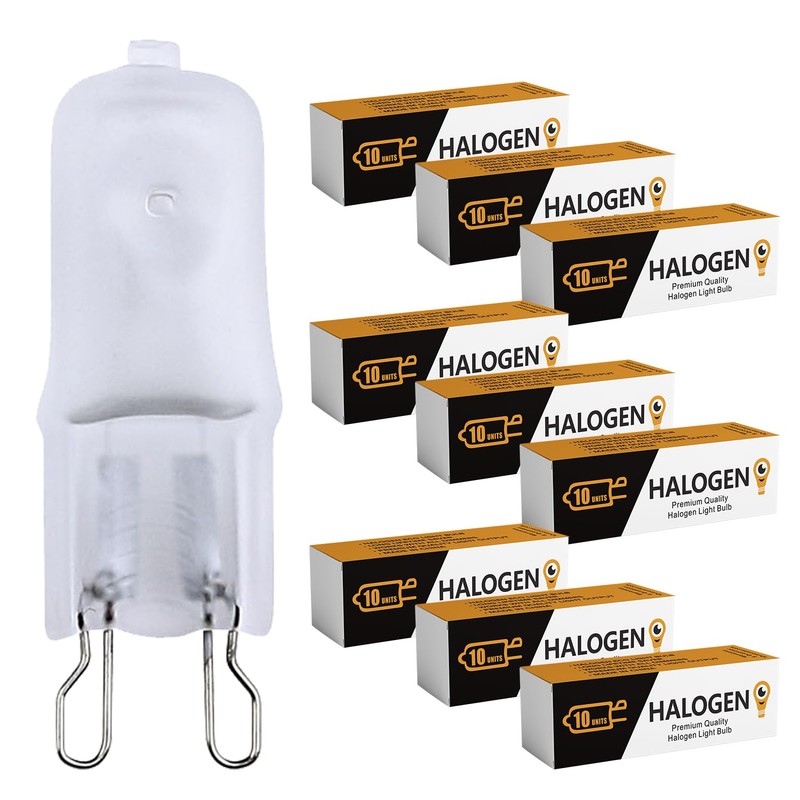 10 Pack Frosted Lense 40W Q40/G9/FR/120V G9 JCD 40 Watt