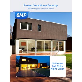 SANNCE 16CH 8MP NVR Wireless WiFi Security Camera System H.264+ Video Coding, IP66 Outdoor Camera Sytem,Night Vision,Support Local&Cloud Storage