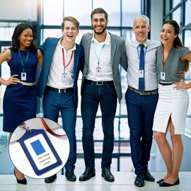 Fumanduo 30 PCS Nylon Lanyards, Colourful Badge Holder Neck Strap Bulk Badge Lanyards with Swivel Hooks Clips for Name Tag ID Card Badge Holder, 15 Colors