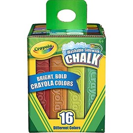 Crayola Washable Sidewalk Chalk 16 Ct. (Pack of 3)
