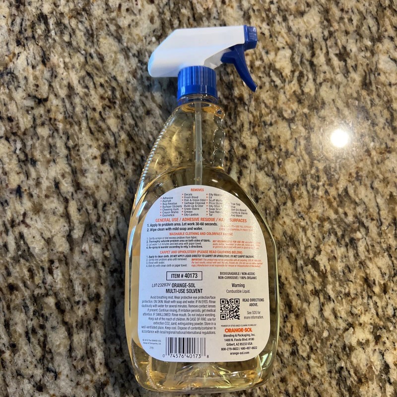 Orange-Sol De-Sovl-it Contractors Solvent 10131 32 OZ - NEW PRESENTATION!