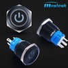 mxuteuk mxuteuk 19mm Waterproof Latching Push Button Switch 12V ON/Off