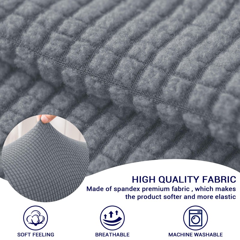 SUBRTEX Stretch Couch Arm Covers Set of 2, Checkered Sofa