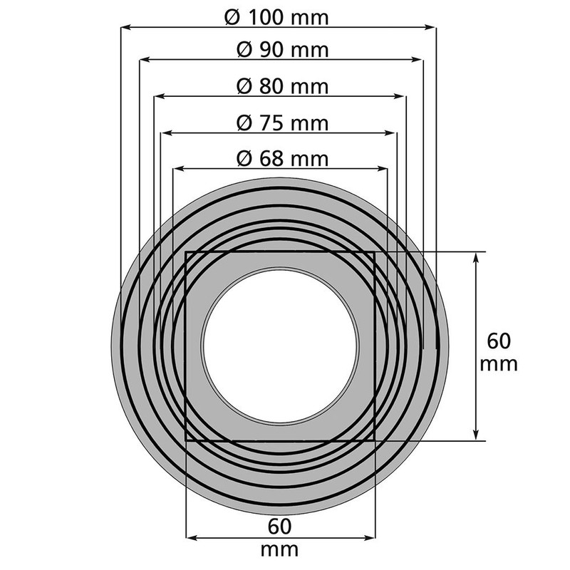 Rain Gauge Downspout Filter for downpipes of 68 – 100