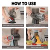 Cheese Grater Cheese Shredder with 3 Interchangeable Blades, Rotary Cheese