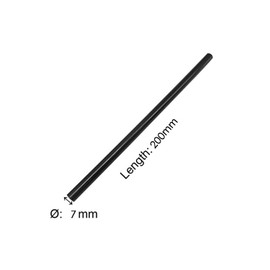 TRENDBOX Pack of 10 Black 7mmx200mm - Hot Melt Glue Sticks Strips Melting Adhesive for Handmade Craft DIY Home Office Project Craftwork Fix & Repairs