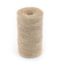 alwaiiz Jute Twine 1.5 mm x 400 m, Tear-Resistant Jute Yarn, Jute Cord, Suitable for Gift Wrapping, Crafts and Light Gardening, Brown