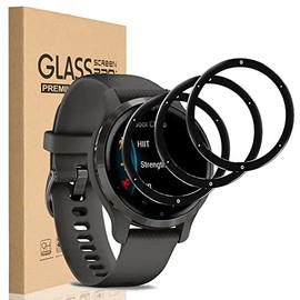 HEYUS [3 Pack] for Garmin Venu 2S Screen Protector, 3D Curved Full Coverage Black Edge Anti-Scratch Anti-Bubble HD Clear Flexible Protective Film for Venu 2S 40MM