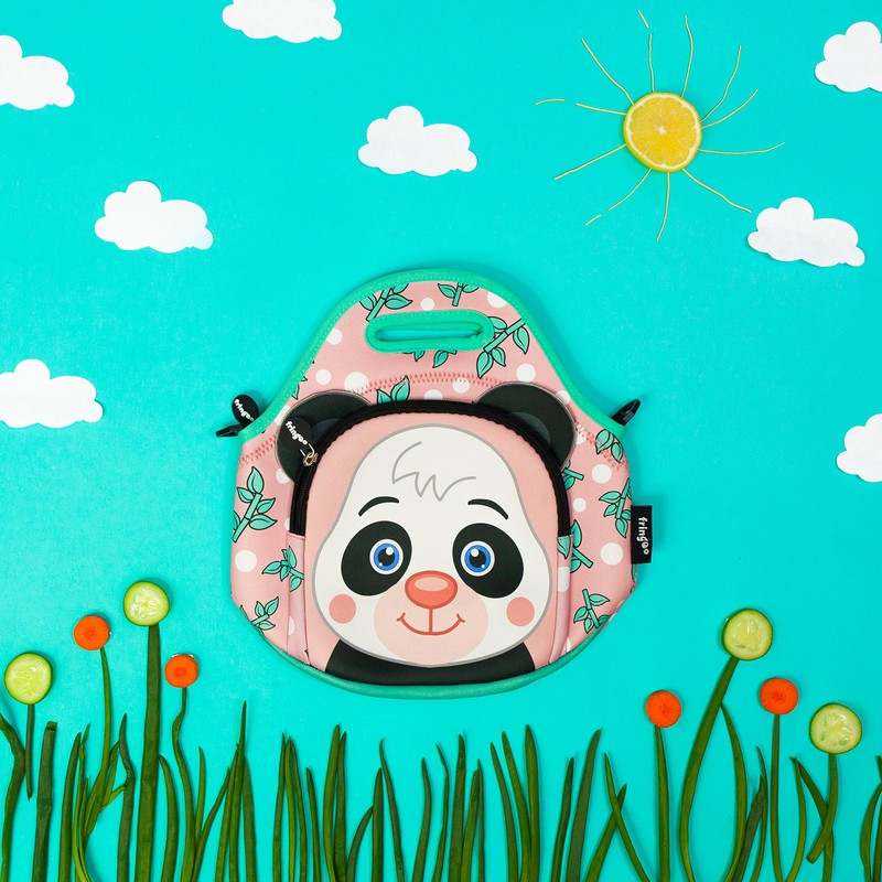 Fringoo® Kids Lunch Bag Neoprene Thermal Insulated Zipped Pocket Shoulder