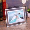OUKEYI 6x4 Photo Frames Glass ，Picture Frame for Tabletop， Glass