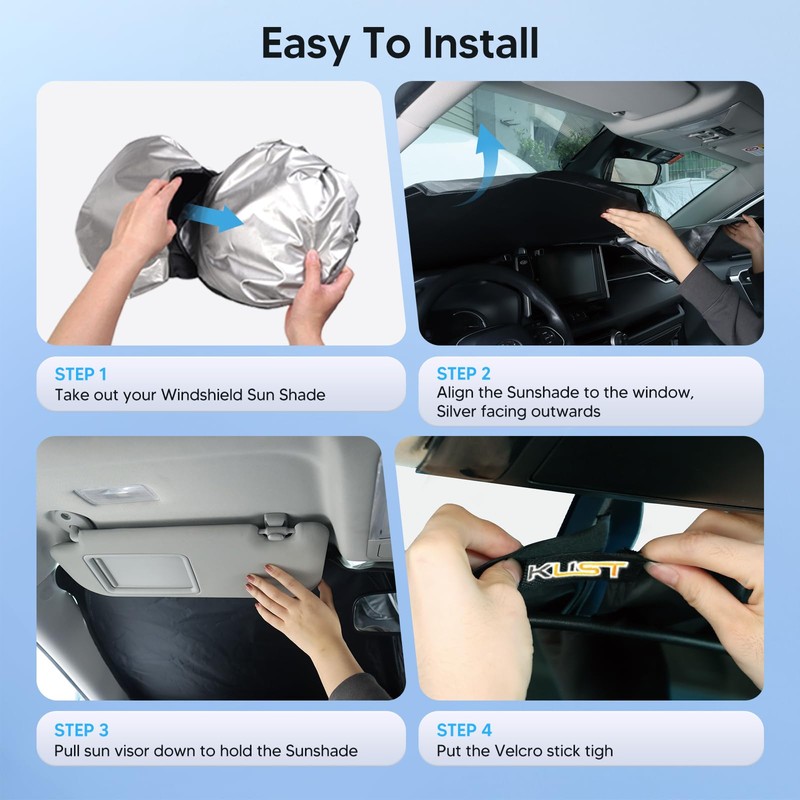 KUST Windshield Sun Shade for 2022-2023 2024 2025 2026 Lexus