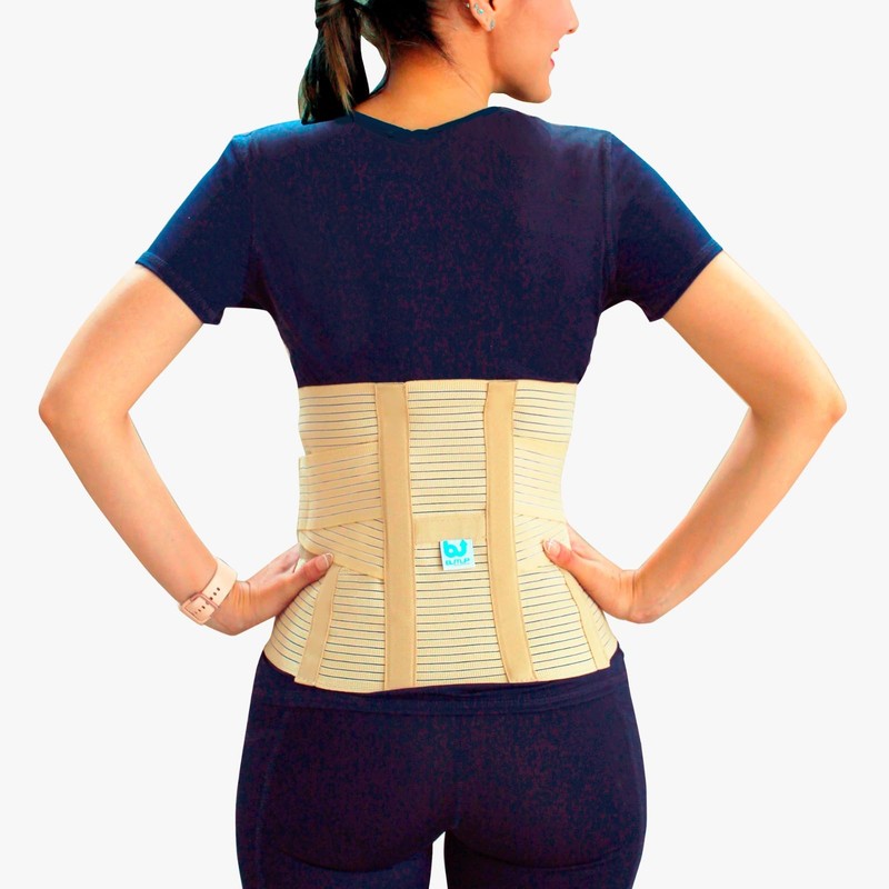 Faja Sacrolumbar Transpirable (Beige, M)