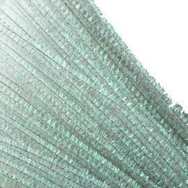 Carykon 100 PCS 12 Inch Iridescent Sparkly Tinsel Stems Pipe Cleaners (White)