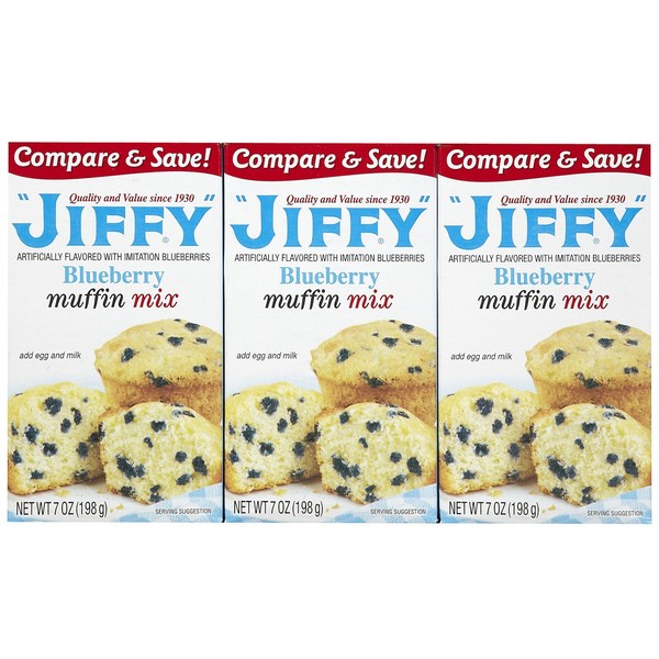 Jiffy Blueberry Muffin Mix, 7 oz, 3 pk