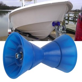 Boat Trailer Roller, Heavy Duty Boat Trailer Bow Roller, 4 Inch Boat Roller Bow Stop with 1/2in Shaft, Shock Absorbing Design, Trailer Roller Assembly for Boats Yachts Trailers