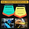 TECKWRAP Felt Squeegee for Vinyl Wrap,Dual-Corner Design, Twin Ribs for