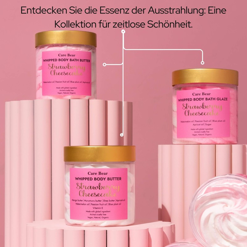 CareBear Whipped Body Butter, Moisturises and Nourishes Skin, Natural Ingredients