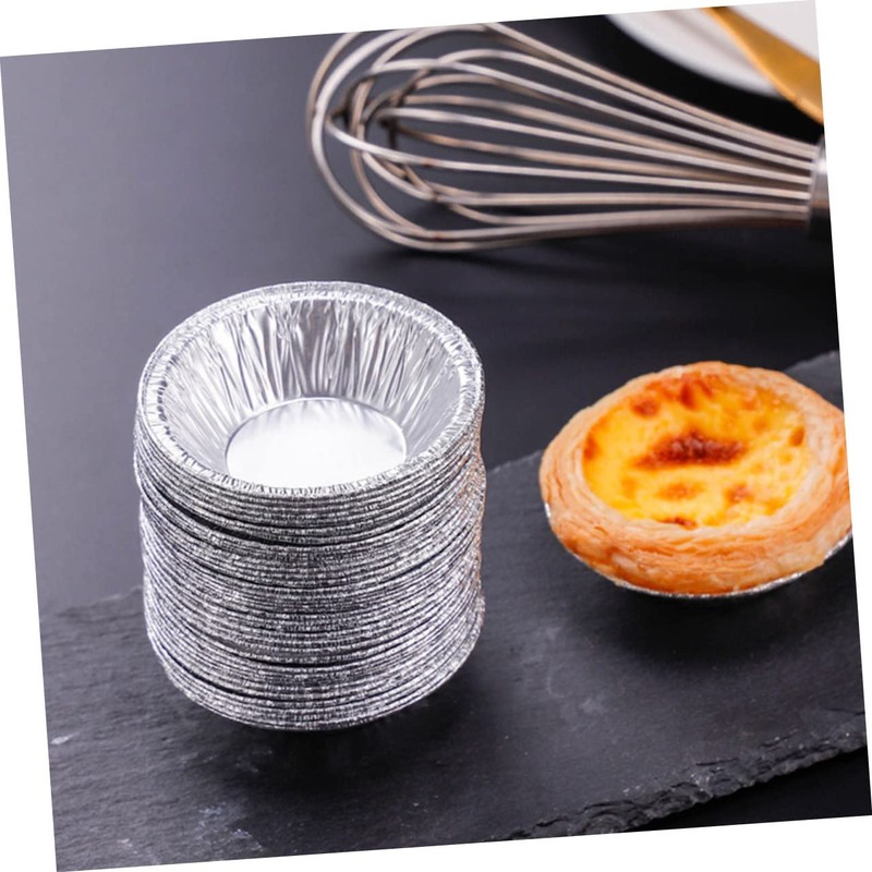 LABRIMP 200 Pcs Egg Tart Mold Pie Baking Dish with
