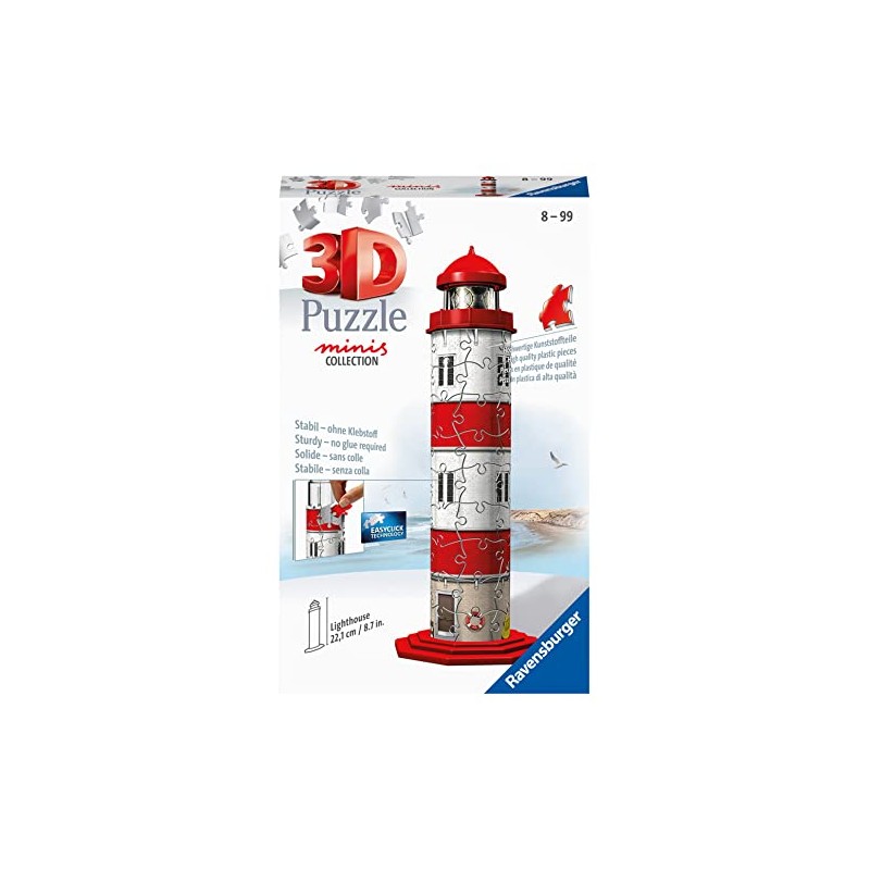 Ravensburger 3D Puzzle 11273 Mini Lighthouse 54 Pieces from 8