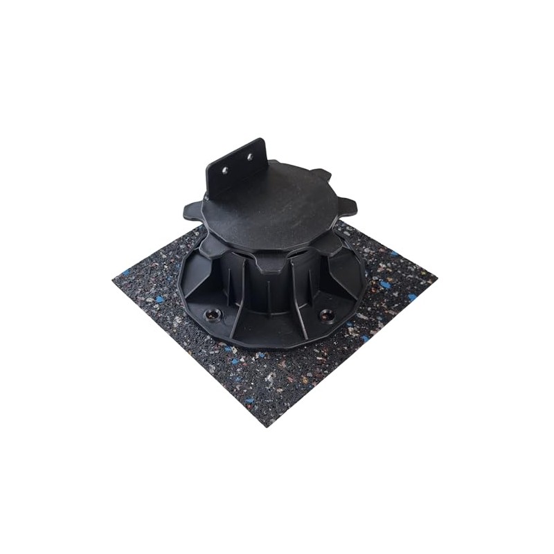 diconfa 4 x Rubber Granulate Patio Pads 200 x 200